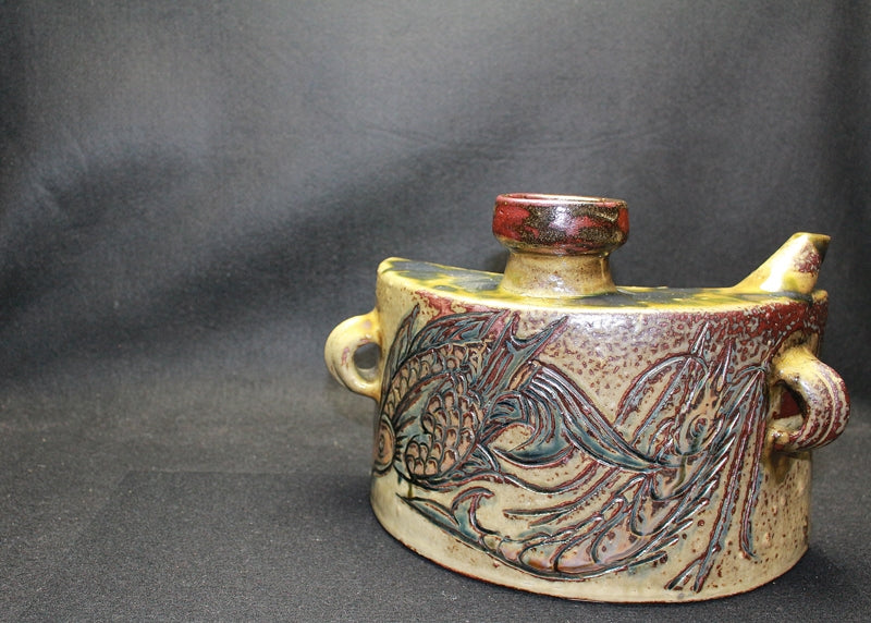 25053 人間国宝 金城次郎 (壷屋焼抱瓶) KINJO Jiro