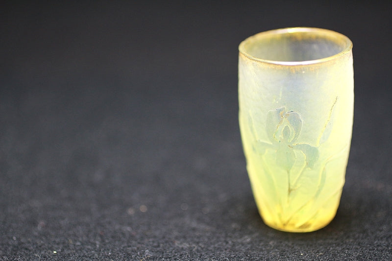 22922 Daume Nancy (Gold-painted flower design cup (Iris, yellow, early 20th century))