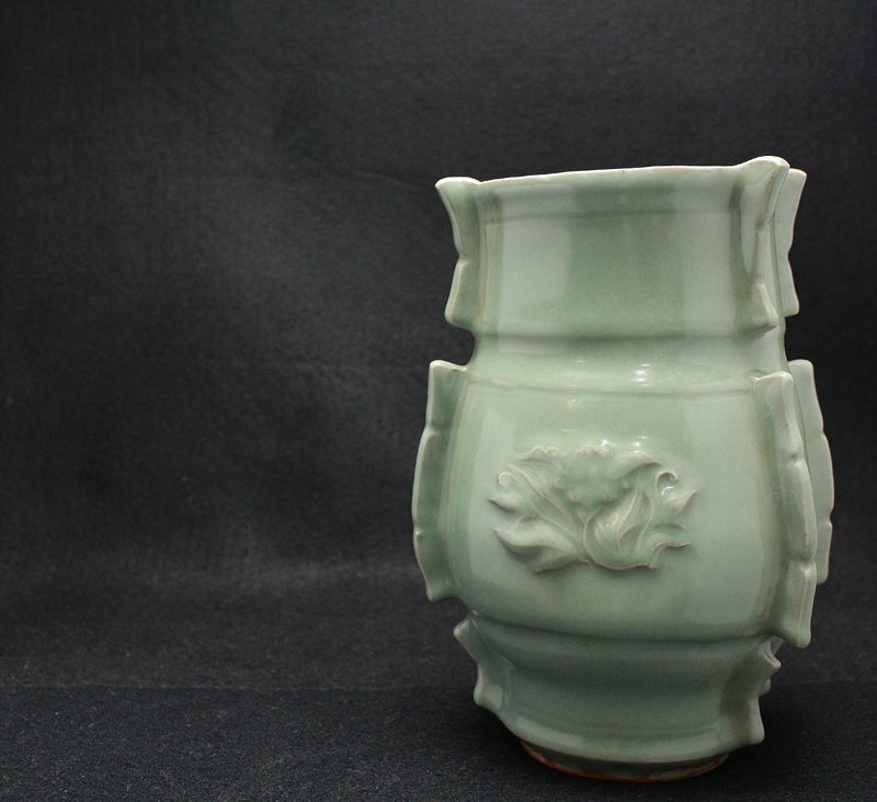 24203 Kanjiro Kawai Celadon Vase (Shokei Kiln)