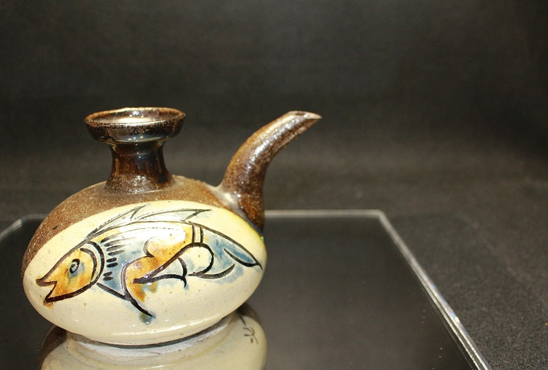 25101 人間国宝 金城次郎 (壷屋焼 カラカラ) KINJO Jiro