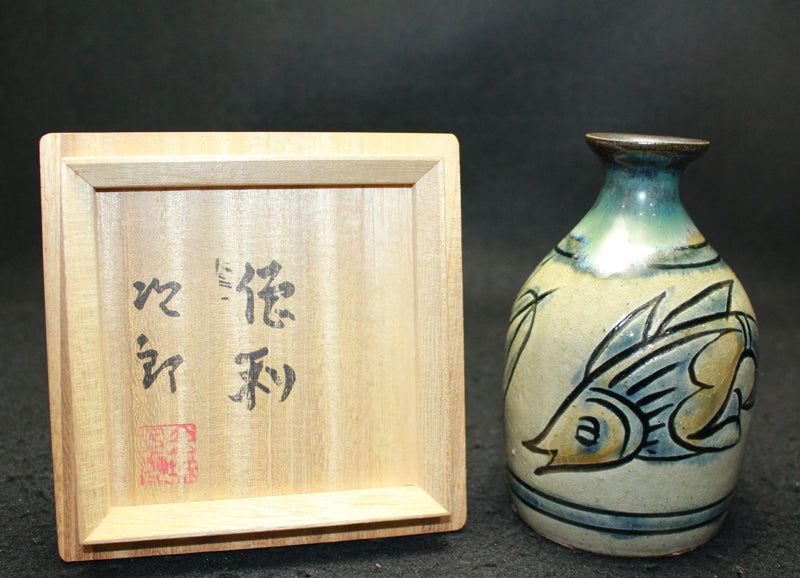 25528 Living National Treasure Jiro Kinjo (Sake bottle) KINJO Jiro