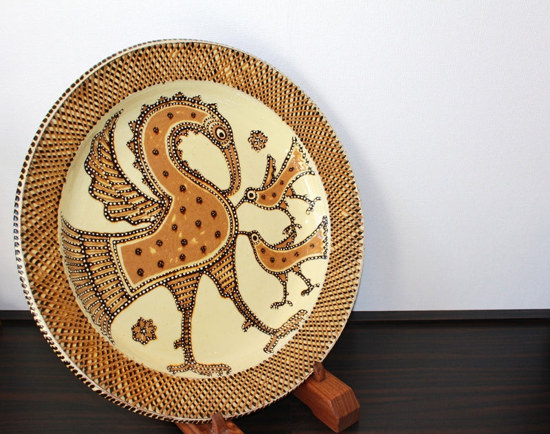 23257 FUNAKI Kenji (淡黄釉鸟图大碗) FUNAKI Kenji