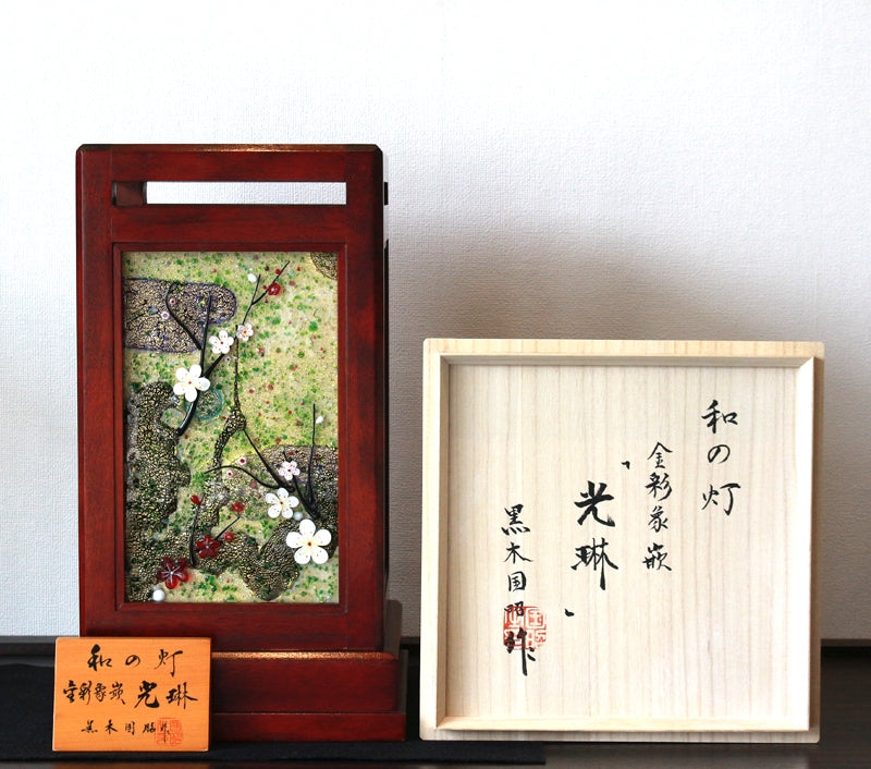 23931 KUROKI Kuniaki(日本灯,金色镶嵌“Korin”)