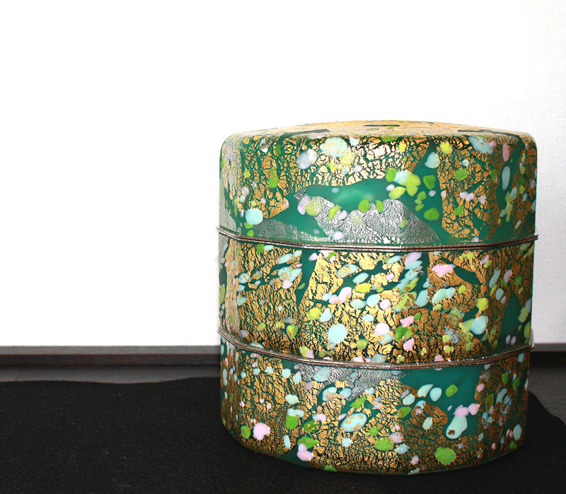 25347 藤田喬平 (手吹飾筥 竹取物語) FUJITA Kyohei