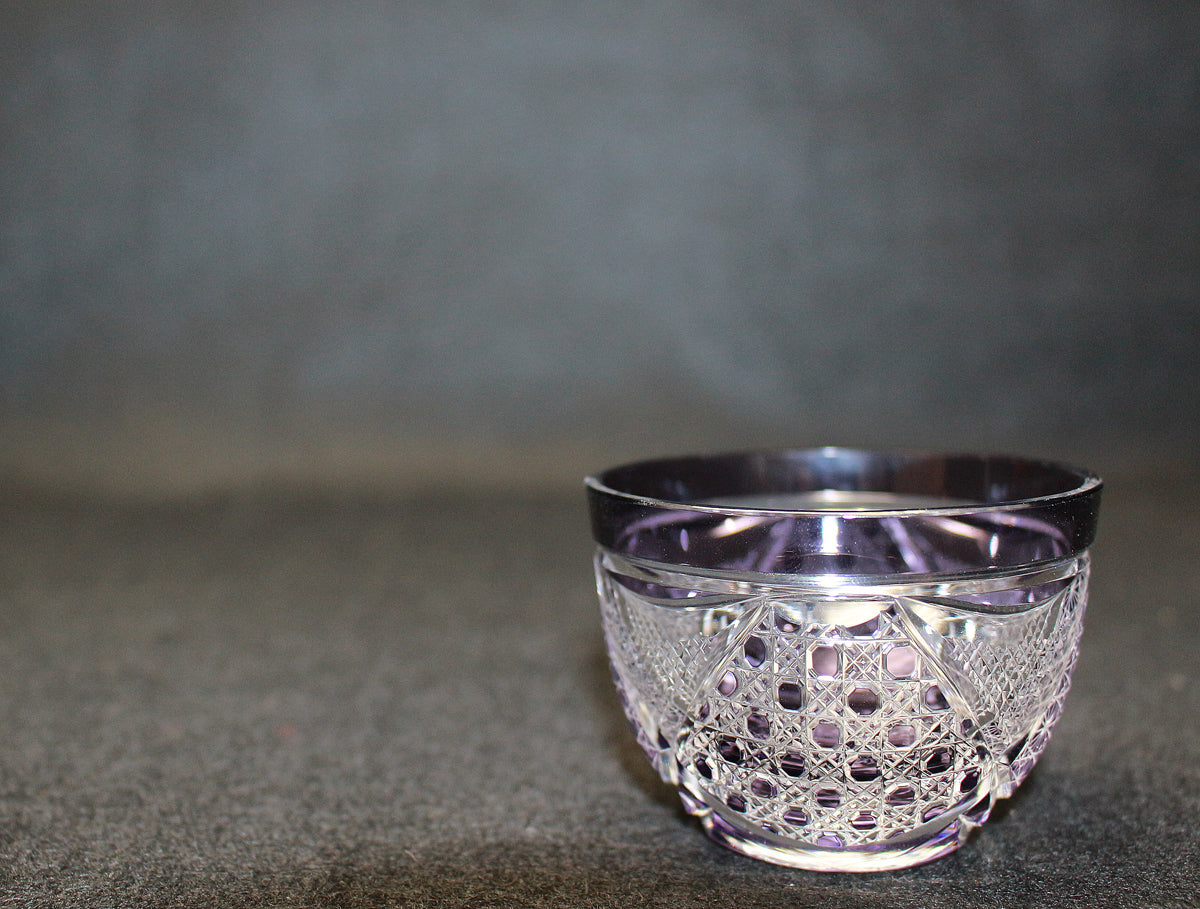 26138 Ryuichi Kumakura Edo Kiriko Hanasho Style Sake Ware①