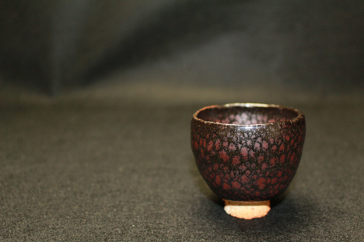 26169 木村盛和 油滴天目釉ぐい呑 KIMURA MORIKAZU