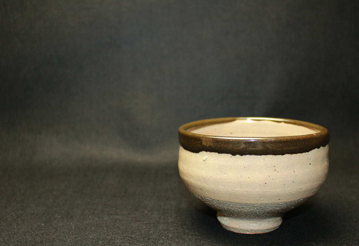 26298 人間国宝 浜田庄司 縁黒茶盌 HAMADA Syoji