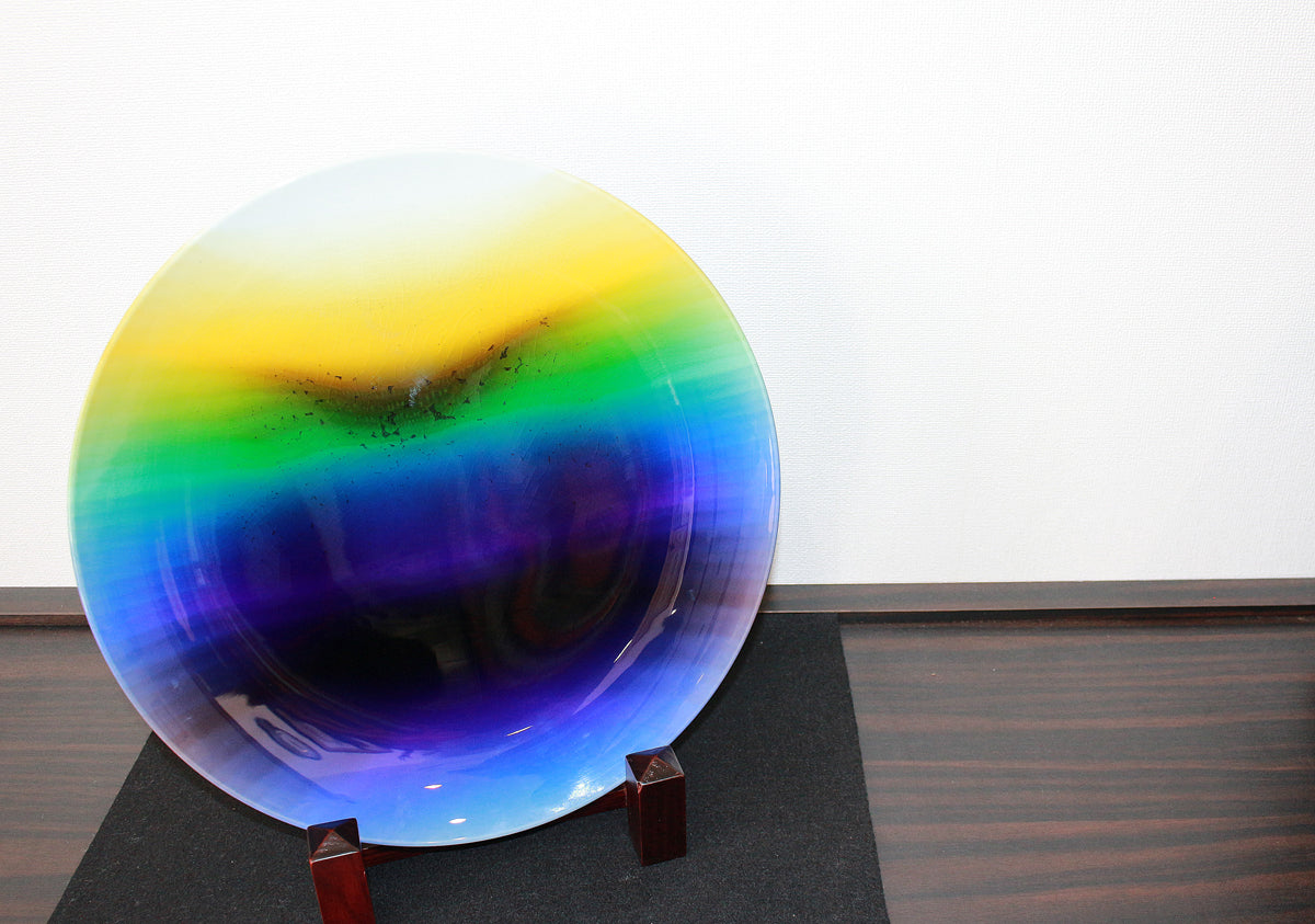 25732 人間国宝 3代徳田八十吉 れい明 TOKUDA Yasokichi