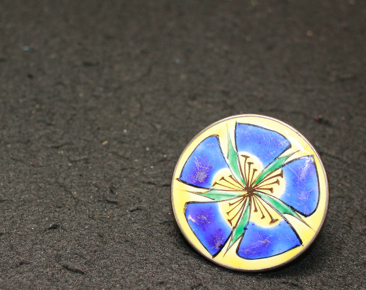 25812 人間国宝 富本憲吉 帯留(昭和15年) TOMIMOTO Kenkichi