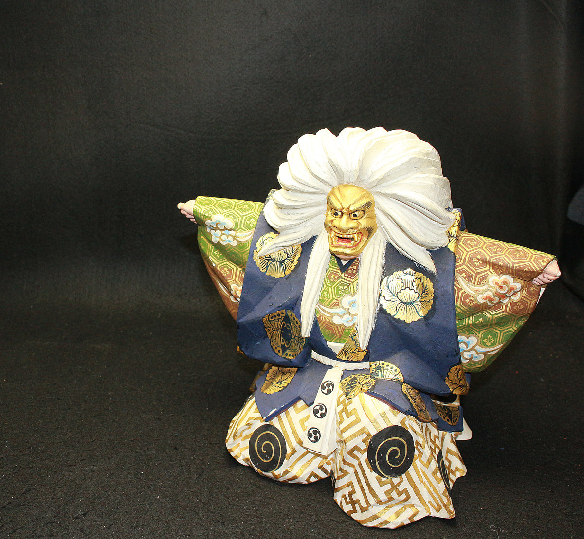 25863 Isoo Kashiri Wood Carving Stone Bridge