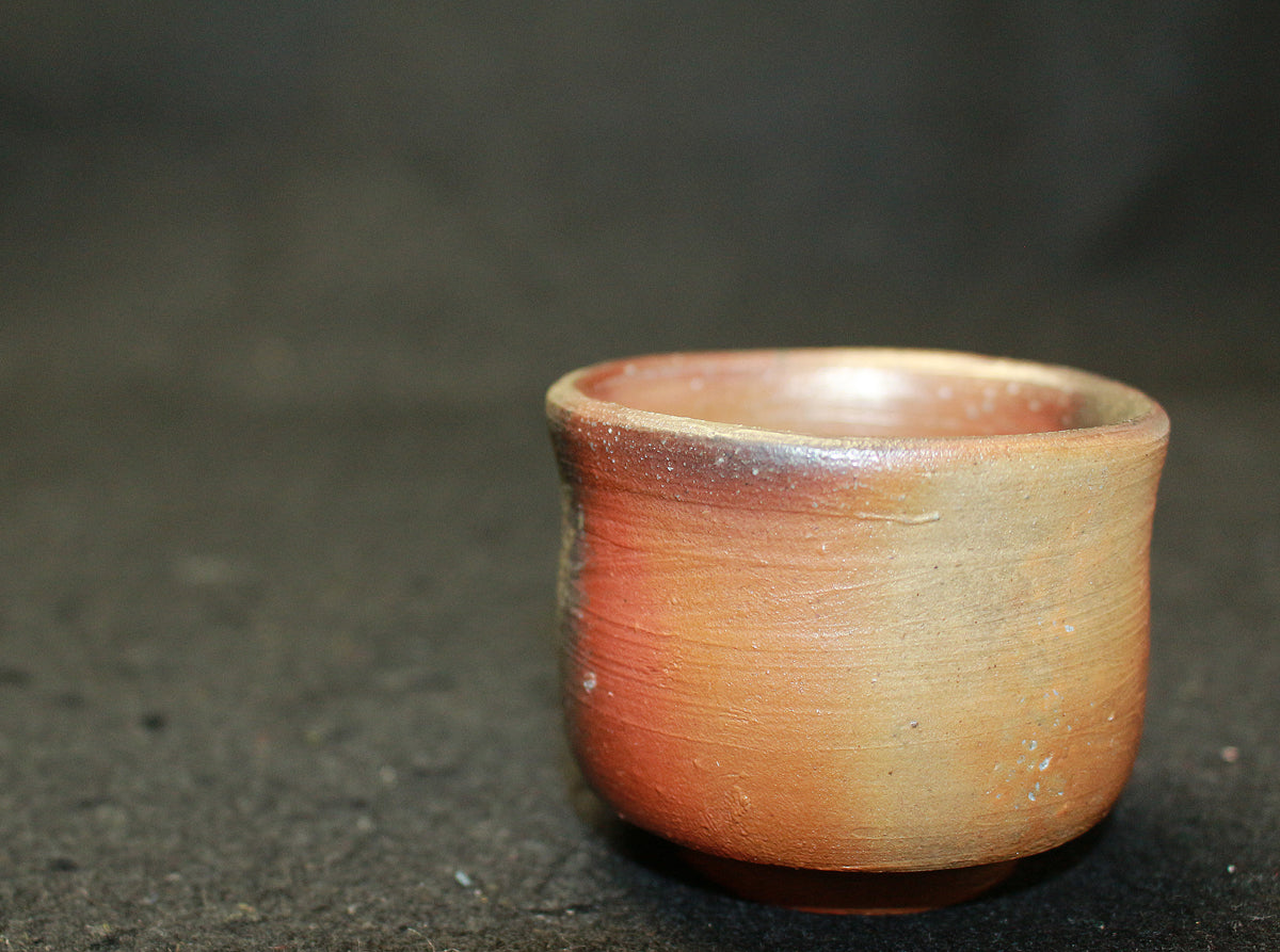 25992 人間国宝 伊勢崎淳 備前酒呑 ISEZAKI Jun