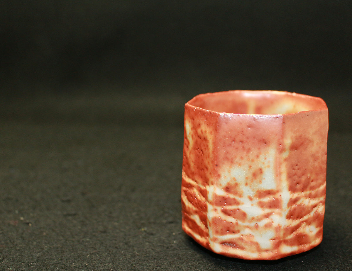 26002 人間国宝 鈴木蔵 志埜湯呑(安藤箱) SUZUKI Osamu