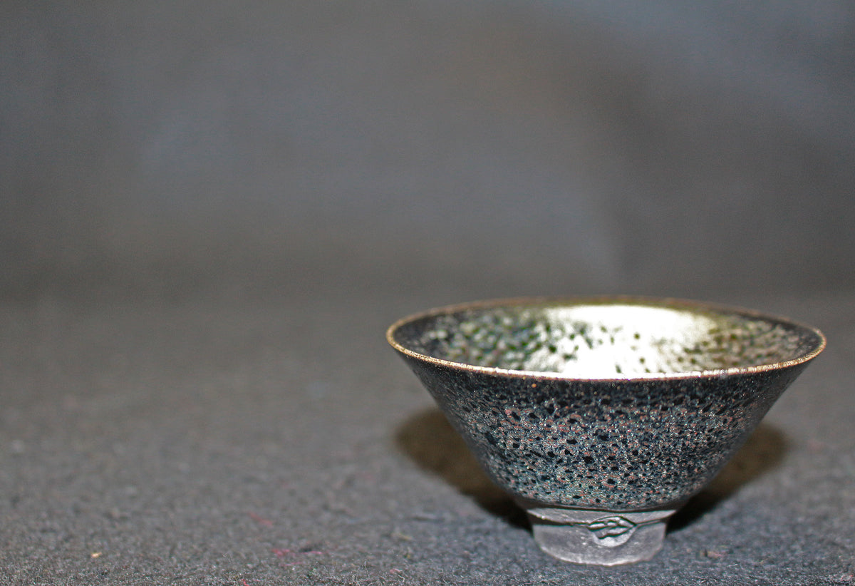 26110 人間国宝 清水卯一 蓬莱燿盃 SHIMIZU Uichi