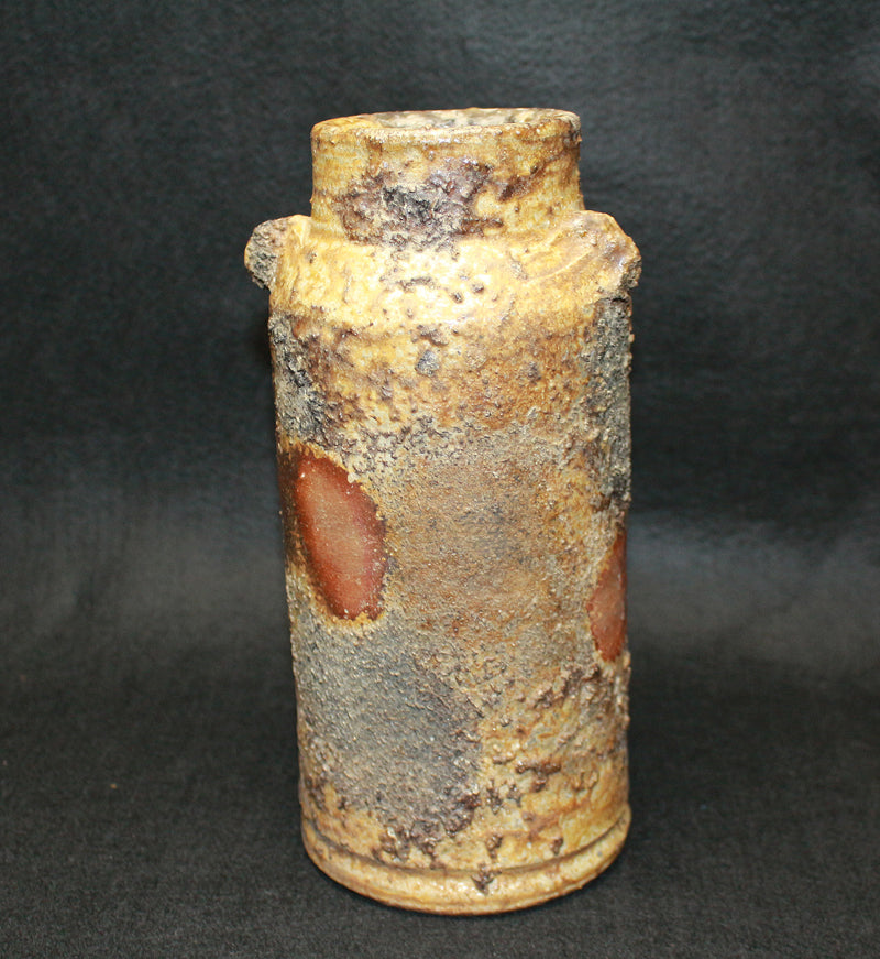 26210 藤原 雄（備前窯変擂座花入）