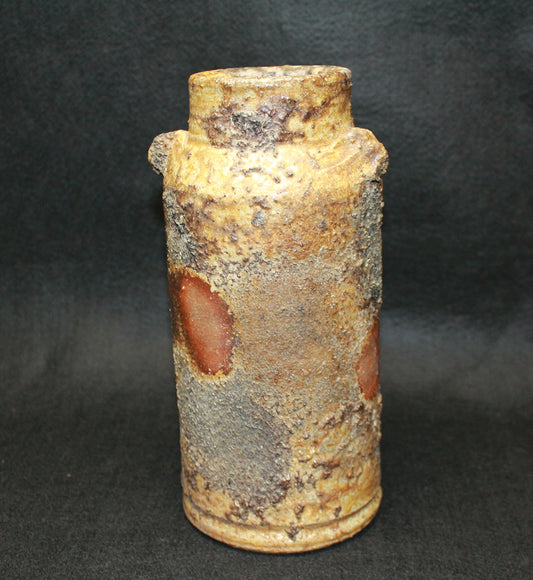 26210 藤原 雄（備前窯変擂座花入）