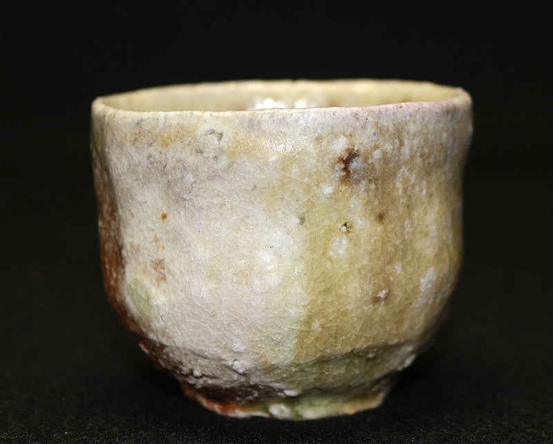 22780 Former Prime Minister Hosokawa Morihiro (Shigaraki sake cup) HOSOKAWA Morihiro 