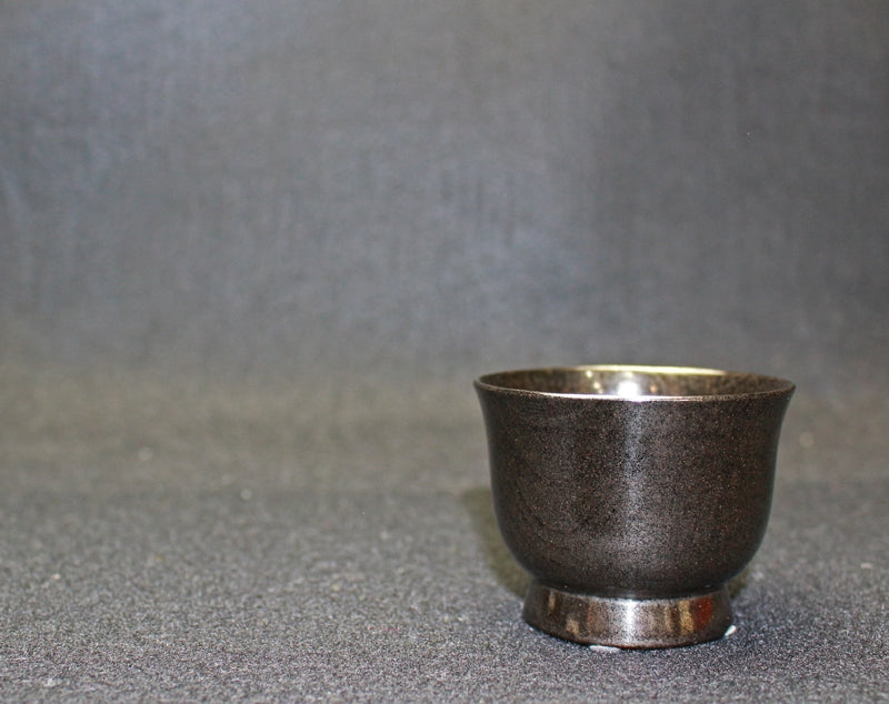 25012 ONIHIRA Keiji (Silver ground Zelkova grain cup) 