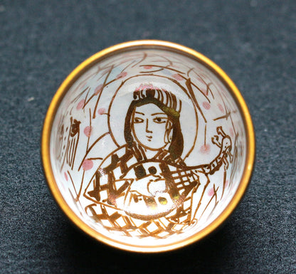 25016 Living National Treasure Takuo Kato (Luster Colored Princess Sake Cup) 