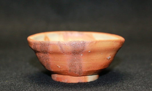 23533 Living National Treasure Kaneshige Toyo (Bizen Scarlet Sake Cup (Kosuke Signature)) 