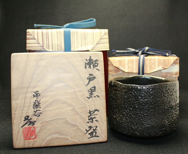 24158 Living National Treasure Kozo Kato (Seto Black Tea (Hirashibatani)) 