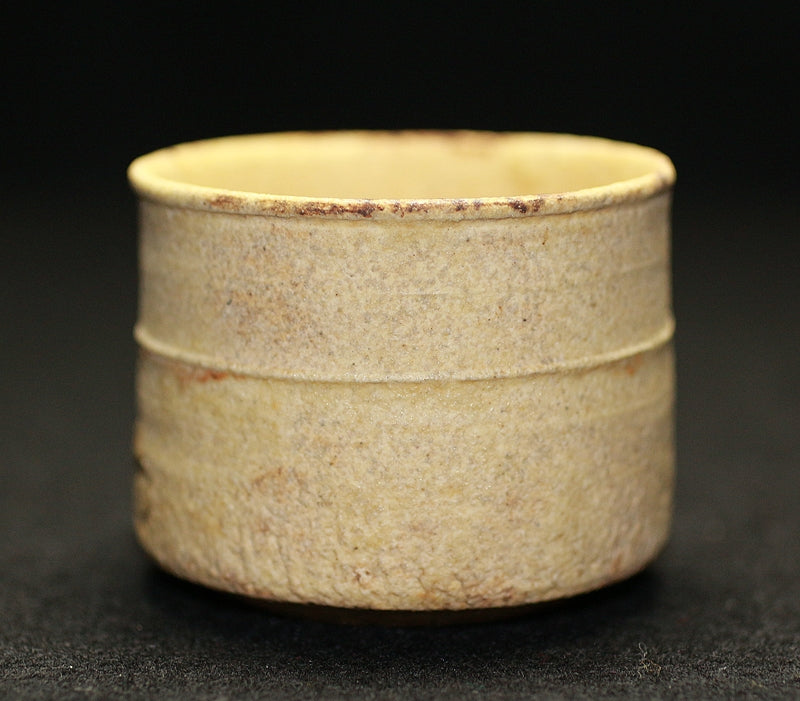 22202 Kenji Hara (yellow Seto sake cup) HARA Kenji 