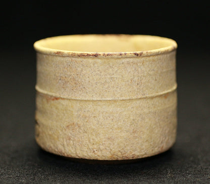 22202 Kenji Hara (yellow Seto sake cup) HARA Kenji 