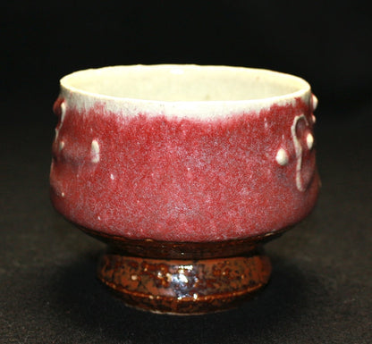 22192 Master of Folk Crafts Kanjiro Kawai (Cinnabar Cylindrical Flower Bowl) 