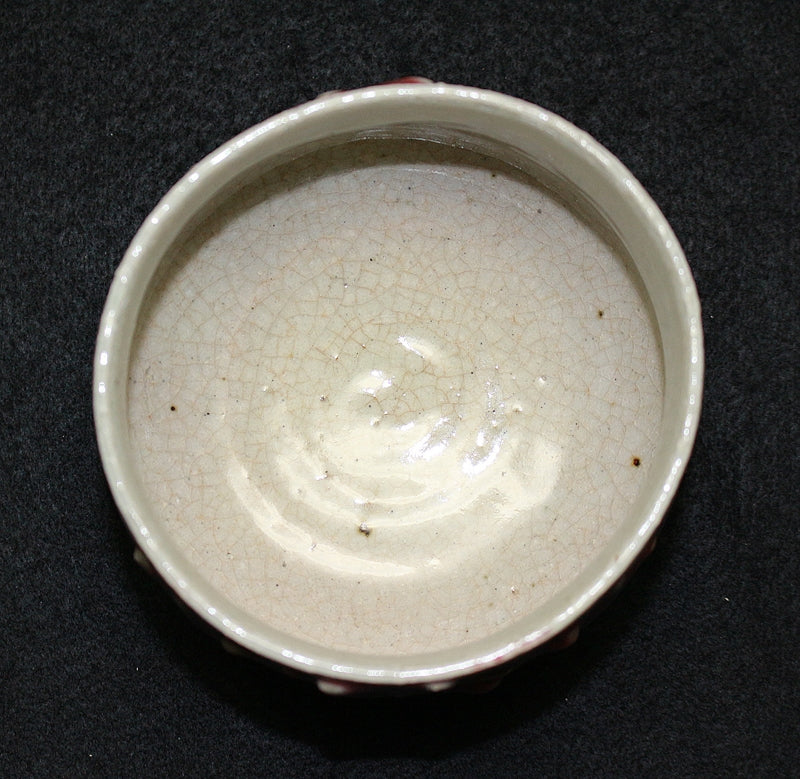 22192 Master of Folk Crafts Kanjiro Kawai (Cinnabar Cylindrical Flower Bowl) 