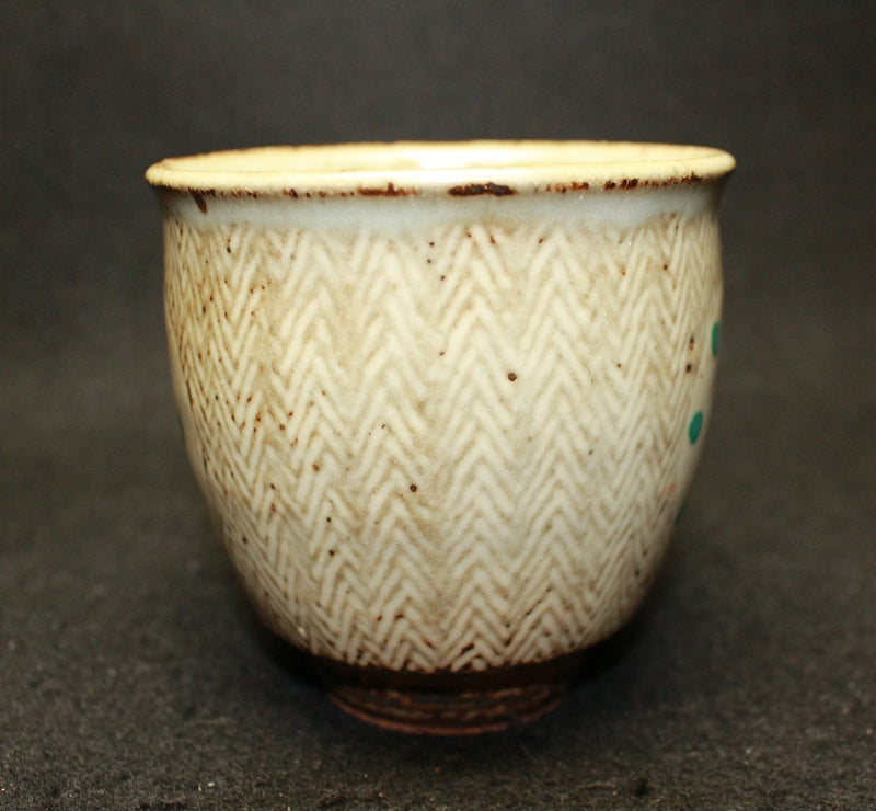 25406 人間国宝　島岡達三　(米壽記念湯呑)　SHIMAOKA　Tatsuzo