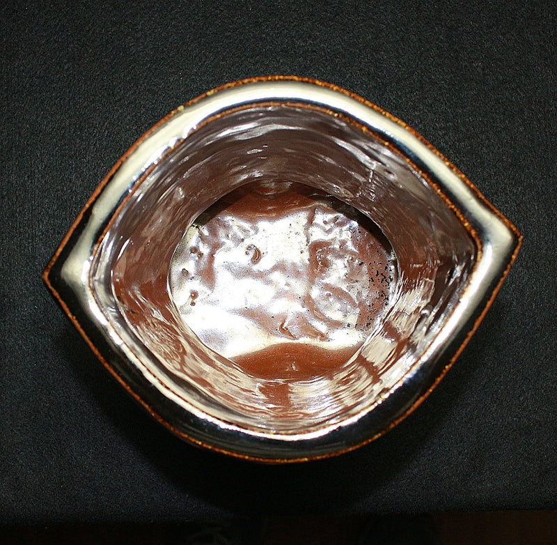 22219 Mingei Master Kanjiro Kawai (Iron Flat Vase) KAWAI kANJIRO