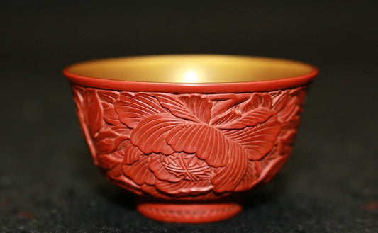 25417 Sanuki Goto lacquerware (Tsuishu cup (early summer of Hei-sama, 1916) 