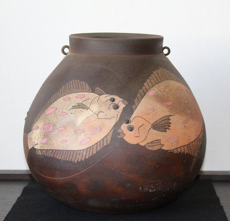 25436 Masayuki Imai (Inlaid color kiln change play vase)