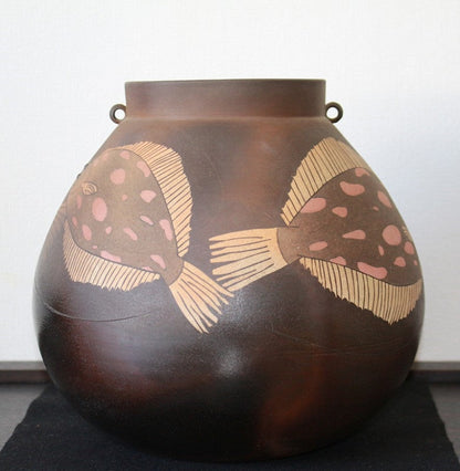 25436 Masayuki Imai (Inlaid color kiln change play vase)