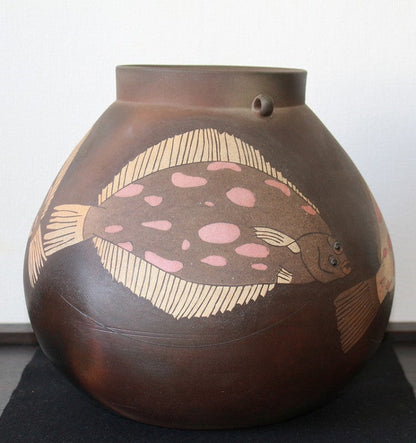 25436 Masayuki Imai (Inlaid color kiln change play vase)