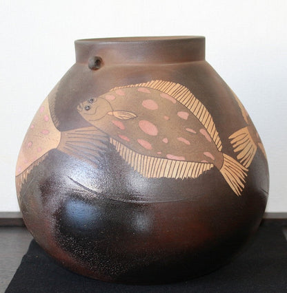 25436 Masayuki Imai (Inlaid color kiln change play vase)