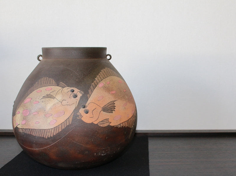 25436 Masayuki Imai (Inlaid color kiln change play vase)