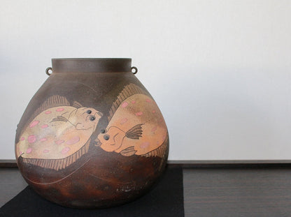 25436 Masayuki Imai (Inlaid color kiln change play vase)