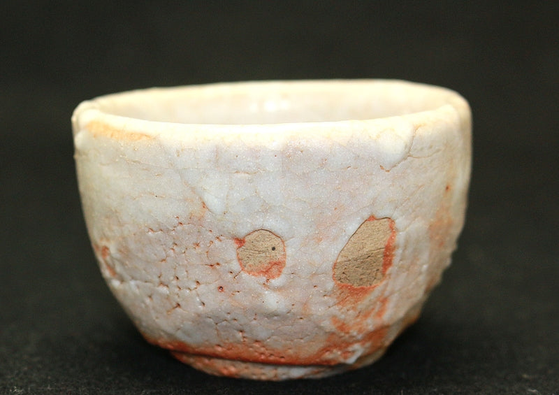 23608 Living National Treasure Arakawa Toyozo (Shino Sake Cup (Knowledge)) ARAKAWA Toyozo 