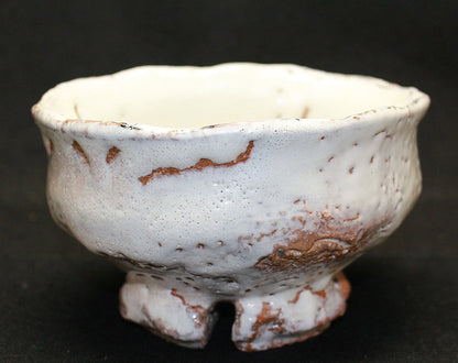 23571 Living National Treasure 11th Generation Miwa Kyusetu (Demon Hagiwari High-footed Tea Bowl) 