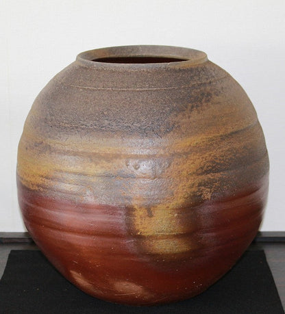 25443 Living National Treasure Fujiwara Yu (Bizen Large Vase) FUJIWARA Yu 