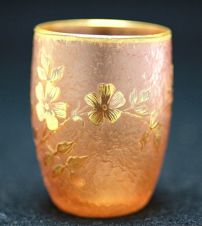 22920 Dome Nancy (Gold-painted flower design cup (Yamabuki, orange, early 20th century)) 