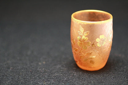 22920 Dome Nancy (Gold-painted flower design cup (Yamabuki, orange, early 20th century)) 