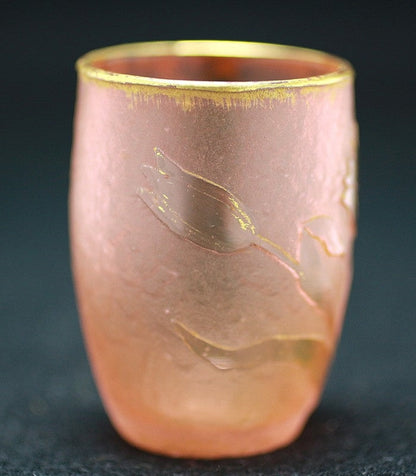 22921 Dome Nancy (Gold-painted flower design cup (tulip pink, early 20th century)) 