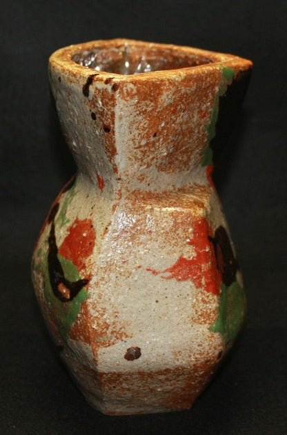 22841 KAWAI Kanjiro (Three-colored flat vase) 