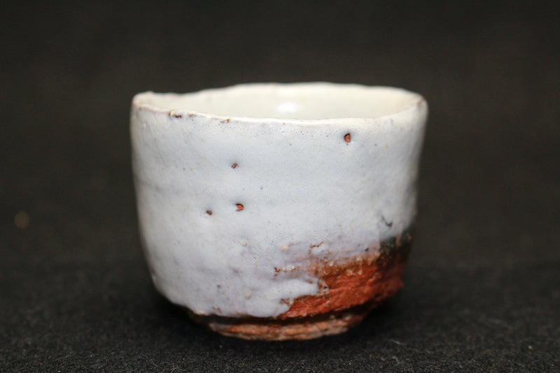 25096 Living National Treasure MIWA Kyuwa (Hagi ware sake cup) 