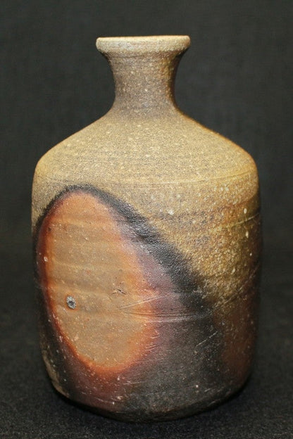 22965 Living National Treasure Yamamoto Toshyu (Bizen Sake Bottle) YAMAMOTO Toshyu 