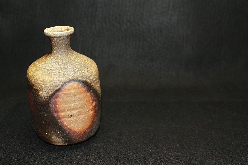 22965 Living National Treasure Yamamoto Toshyu (Bizen Sake Bottle) YAMAMOTO Toshyu 