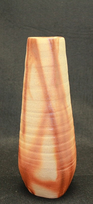 24210 IZURU Yamamoto (Bizen scarlet sash three-sided vase) 