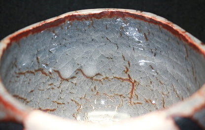 23590 WAKAO Toshisada (Rat Shino tea bowl) 