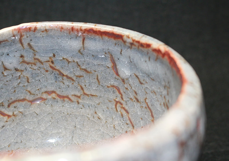 23590 WAKAO Toshisada (Rat Shino tea bowl) 